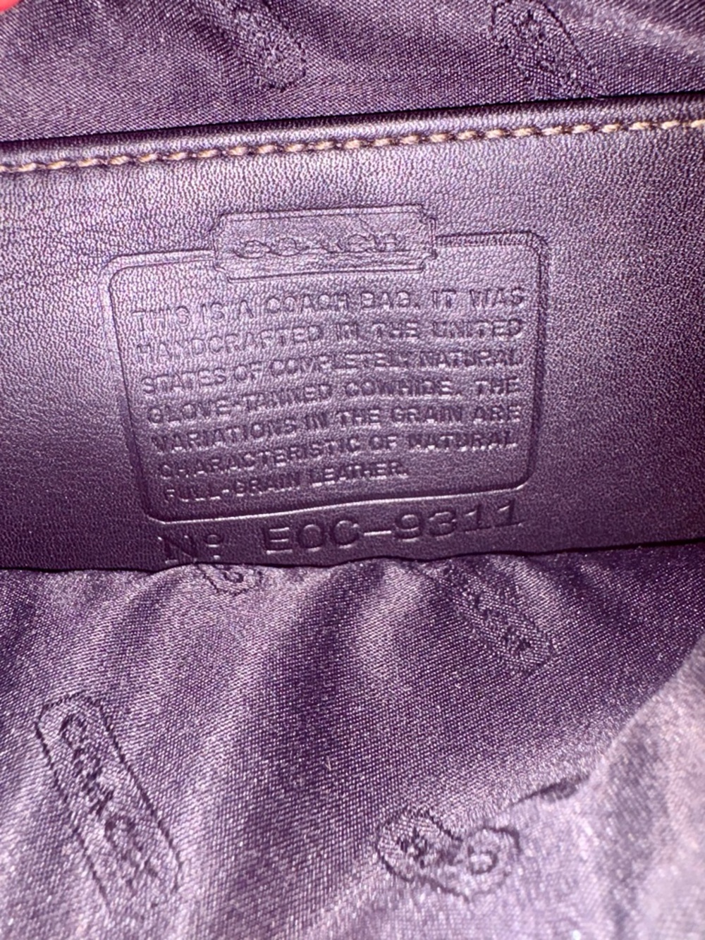 Coach Y2K Vintage #9311 Bleeker Demi Baguette Bag - Picture 6 of 8
